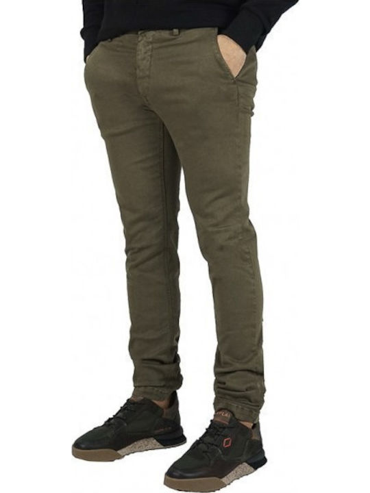 Zeumar Hyperflex Παντελόνι Chino σε Slim Εφαρμογή Πράσινο