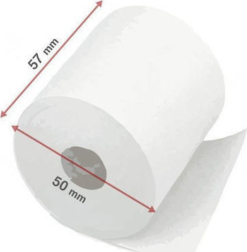 Smart Choice Cash Register Paper Tape W57xD50mm 25m 48gr/m² 60pcs