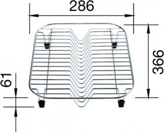 Blanco Inox Sink Strainer Silver 28.6x36.6x6.1cm
