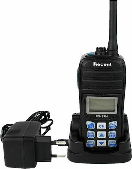 Recent RS-35M Ασύρματος Πομποδέκτης VHF Marine 6W με Μονόχρωμη Οθόνη