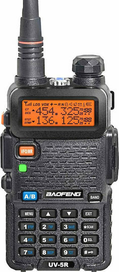 Baofeng UV-5R 5.8W Ασύρματος Πομποδέκτης UHF/VHF 5W με Μονόχρωμη Οθόνη