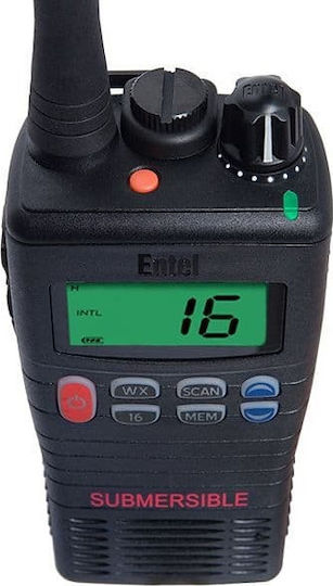 Entel HT644 Funkgerät VHF Marine 5W mit Monochromdisplay Set mit 1Stück