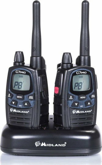 Midland G7 Pro Wireless Transceiver PMR 3W with Monochrome Screen