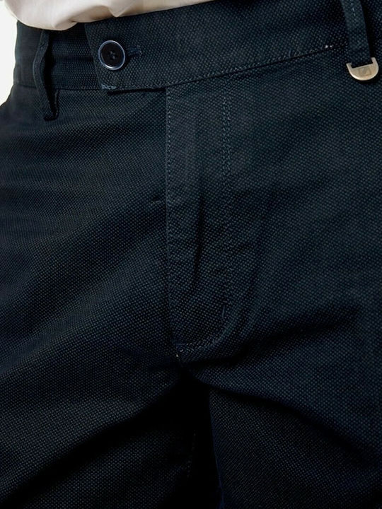 Trousers Chino Elastic in Regular Fit Navy Blue