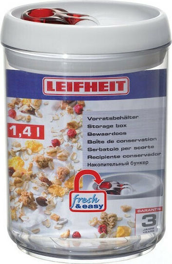 Leifheit Fresh & Easy General Use Box with Airtight Lid Plastic Transparent 1400ml