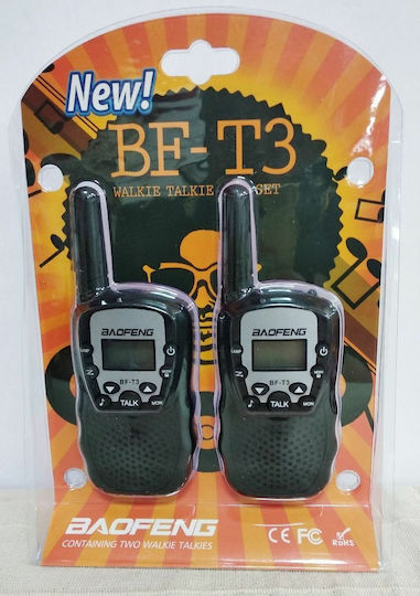 Baofeng BF-T3 Walkie Talkie με Μονόχρωμη Οθόνη Σετ 2τμχ