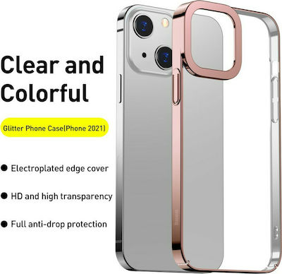 Baseus Glitter Back Cover Μεταλλική / Πλαστικό Ροζ (iPhone 13)