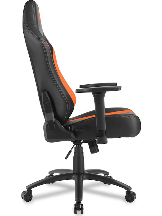 Sharkoon Skiller SGS20 Καρέκλα Gaming Δερματίνης με Ρυθμιζόμενα Μπράτσα Μαύρο/Πορτοκαλί