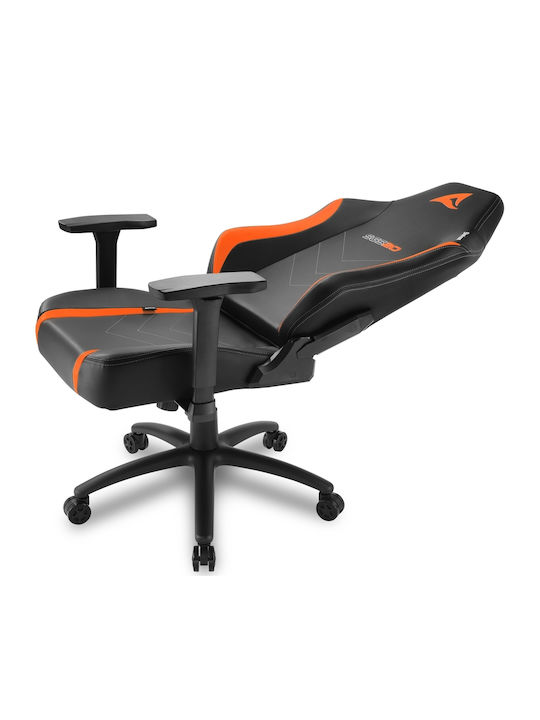 Sharkoon Skiller SGS20 Καρέκλα Gaming Δερματίνης με Ρυθμιζόμενα Μπράτσα Μαύρο/Πορτοκαλί