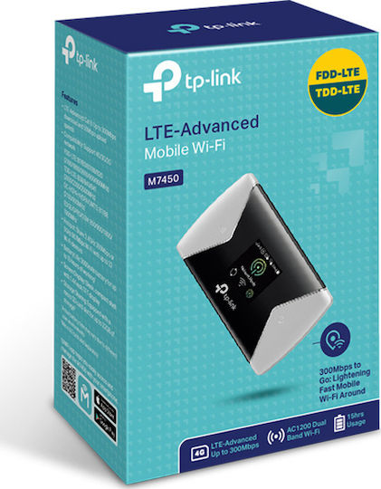 TP-LINK M7450 v2 Wireless 4G Portable Hotspot Wi‑Fi 5