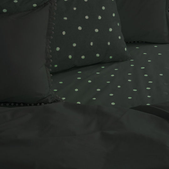 Palamaiki Чаршаф Кралица 240x260см. Luminous Fleck Tan