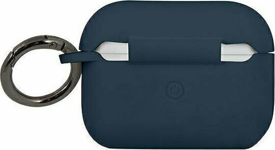 U.S. Polo Assn. S Pro Case Θήκη Σιλικόνης με Γάντζο σε Navy Μπλε χρώμα για Apple AirPods Pro