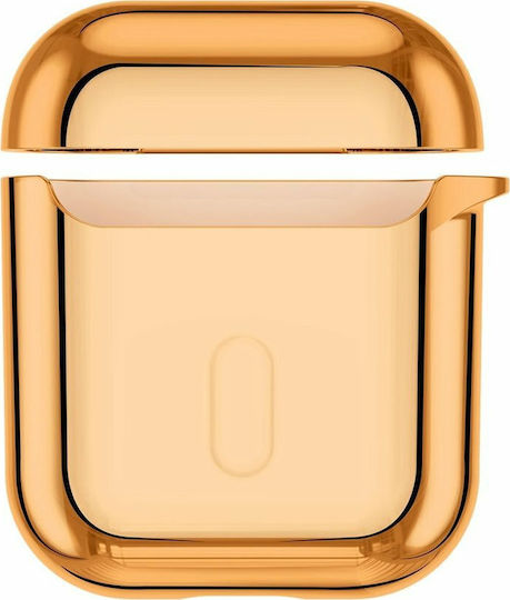 Baseus Shining Θήκη Σιλικόνης σε Χρυσό χρώμα για Apple AirPods