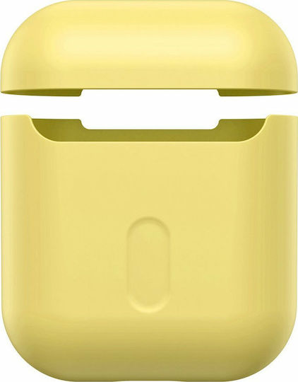 Baseus Ultrathin Series Case Silicone in Yellow color for Apple AirPods 1 / AirPods 2