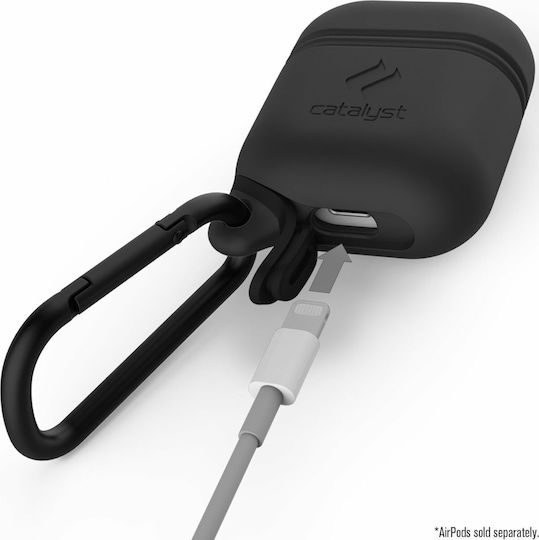 Catalyst Waterproof Hülle Silikon mit Haken in Gray Farbe für Apple AirPods