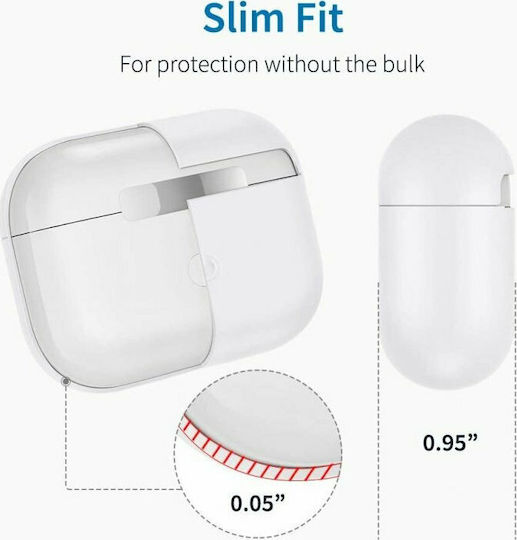 ESR Pro Bounce Husă cu cârlig în culoarea Alb pentru Apple AirPods Pro