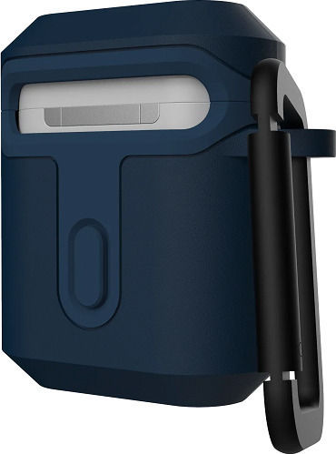 UAG Standard Issue Hard Θήκη Σιλικόνης με Γάντζο σε Μπλε χρώμα για Apple AirPods