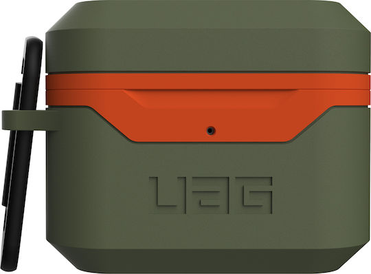 UAG Стандартен Твърд Калъф 001 Маслинено Зелен Оранжев Apple AirPods Pro