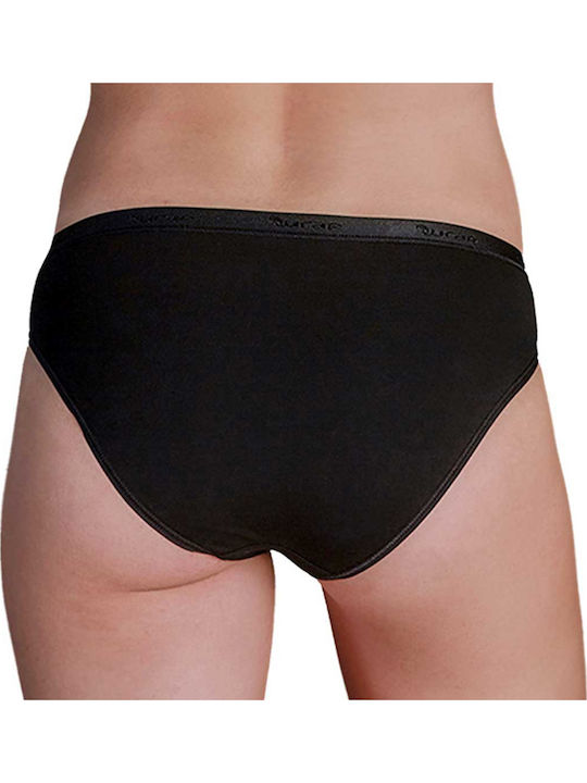Βαμβακερά Damen Slip 2Pack Schwarz