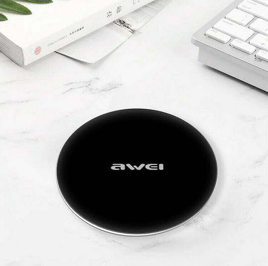 Awei Ασύρματος Φορτιστής (Qi Pad) Μαύρος (W6)
