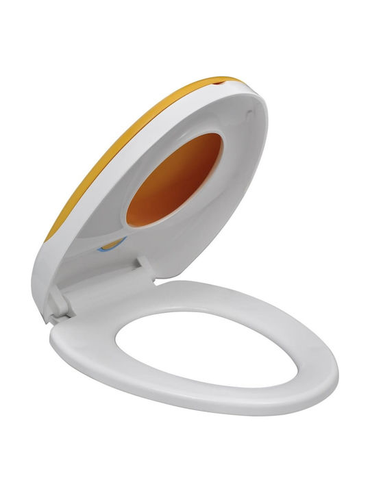 vidaXL Kids Plastic Soft Close Toilet Seat White 48.5cm