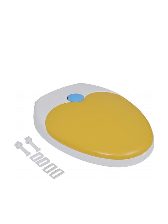 vidaXL Kids Plastic Soft Close Toilet Seat White 48.5cm