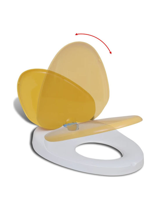 vidaXL Kids Plastic Soft Close Toilet Seat White 48.5cm
