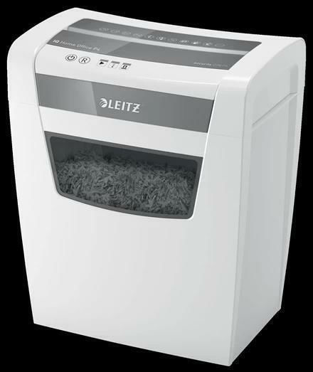 Leitz Καταστροφέας Εγγράφων IQ Home Office P4 Cross Cut 10 Φύλλων με Κάδο 23lt