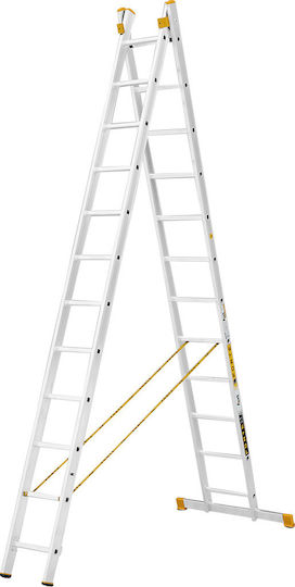Palbest Ultra Plus Διπλή Σκάλα Αλουμινίου 2x8