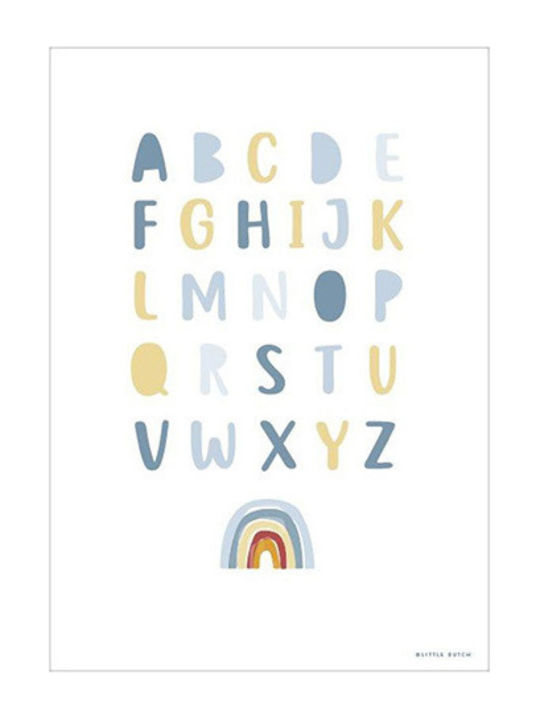 Little Dutch Εκπαιδευτική Παιδική Αφίσα Rainbow Alphabet 29.7x42εκ.