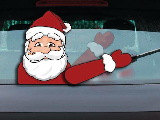 Christmas Collection Χριστουγεννιάτικα Αυτοκόλλητα για Παράθυρο με Σχέδιο Άγιου Βασίλη
