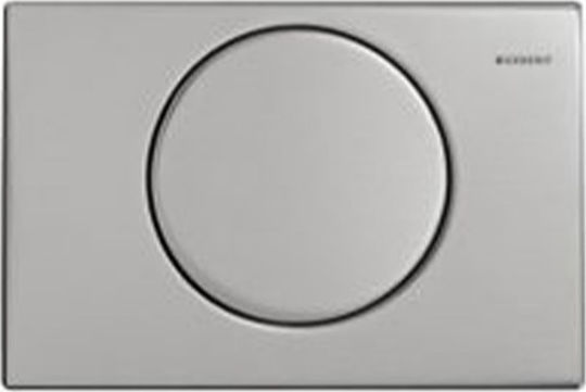 Geberit Delta 15 Flush Plate for Single Flush Toilet Inox