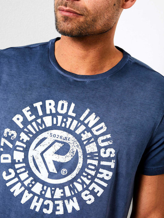 T-shirt men's round neck Petrol Industries (M-1000-TSR611-5091-DEEP-NAVY)