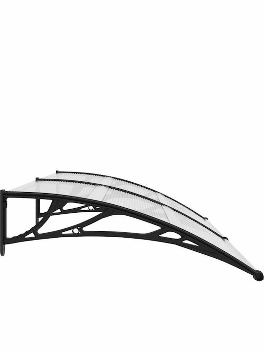 vidaXL Polycarbonate Door / Window Canopy Roof W200xD80cm