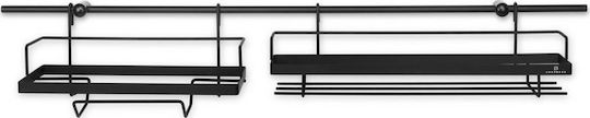 Edenberg Tabletop Metal Base 78cm 16 Pieces Black