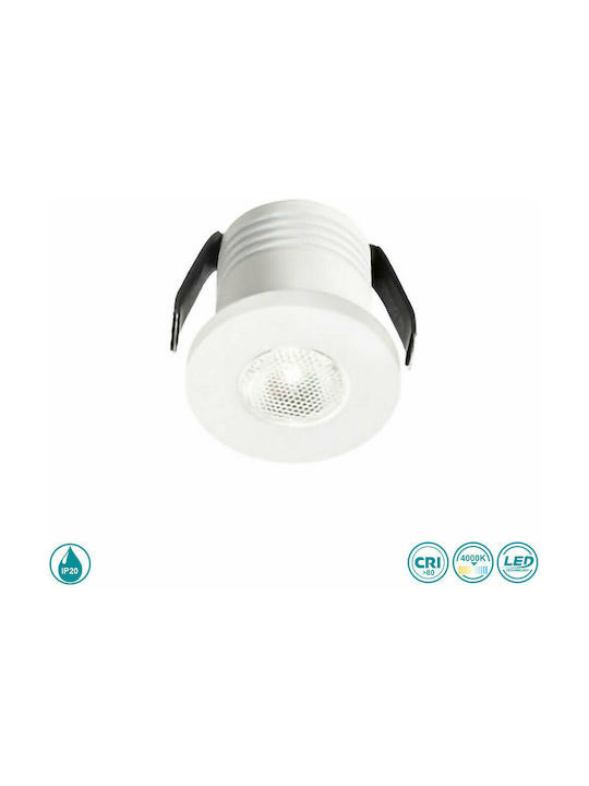 Gea Luce Glam Spot Rotund Metalic Încorporat Cu LED 3.5x3.5cm Gea Luce Glam Spot Rotund Metalic Încorporat Cu LED 3.5x3.5cm