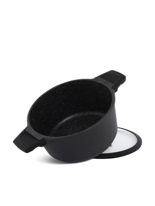 Edenberg Cookware Set of Aluminum with Ceramic Coating Black 10pcs