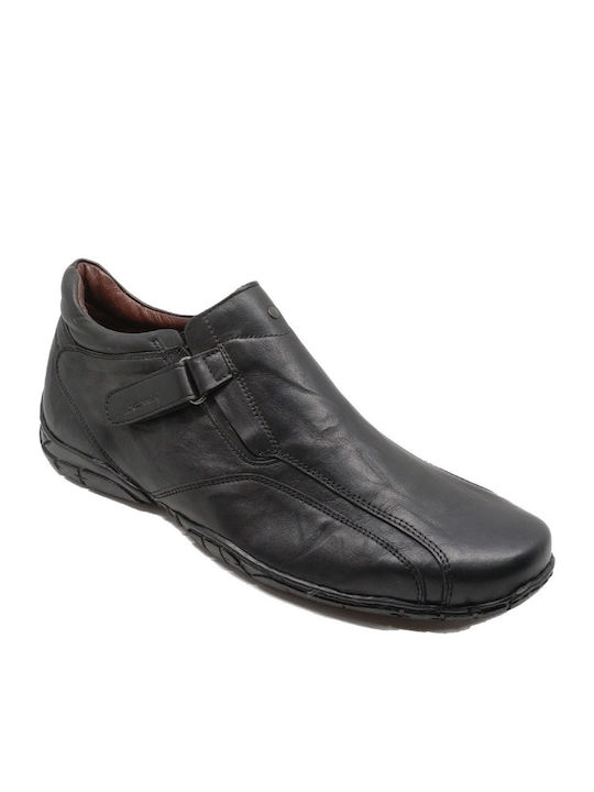 Boxer Men's Leather Casual Shoes Black