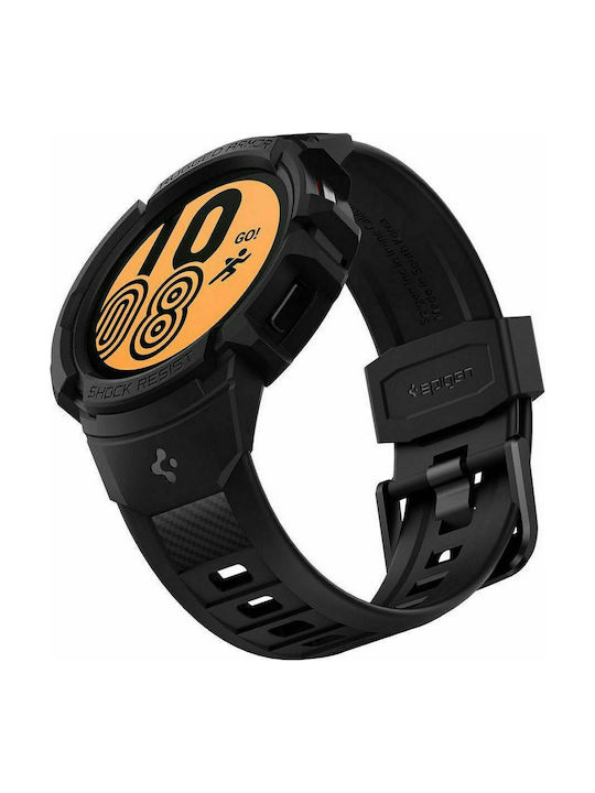 Spigen Rugged Armor Pro Θήκη Σιλικόνης Charcoal Grey για το Galaxy Watch 4 40mm