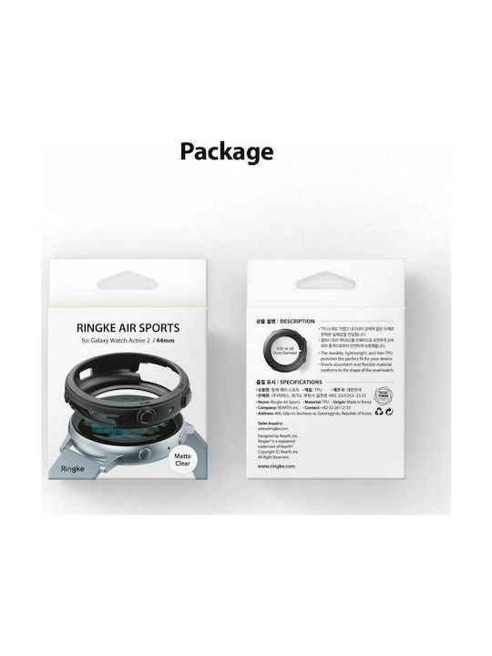 Ringke Air Θήκη Σιλικόνης σε Μαύρο χρώμα για το Galaxy Watch Active 2 44mm