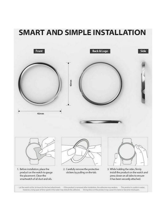 Ringke Bezel Styling in Black color for Galaxy Watch Active 2 44mm