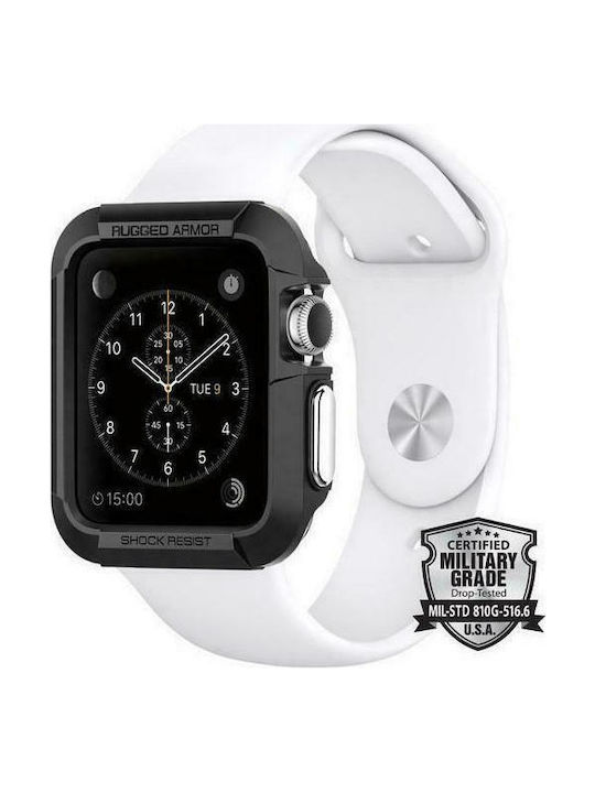 Spigen Rugged Armor Μαύρο (Apple Watch 42mm)