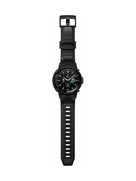 Spigen Rugged Armor Pro Carcasă de Silicon Negru mat pentru Galaxy Watch 4 Classic 46mm - Galaxy Watch 4 Clasic 46mm