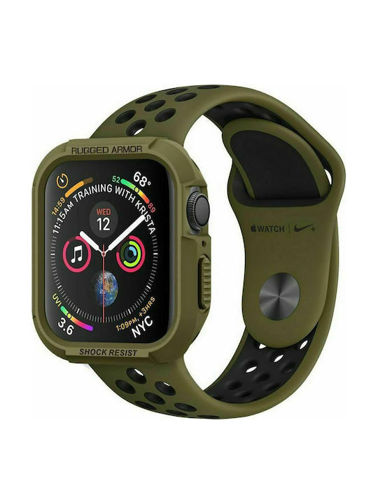 Spigen Rugged Armor Θήκη Σιλικόνης Olive Green για το Apple Watch 40mm