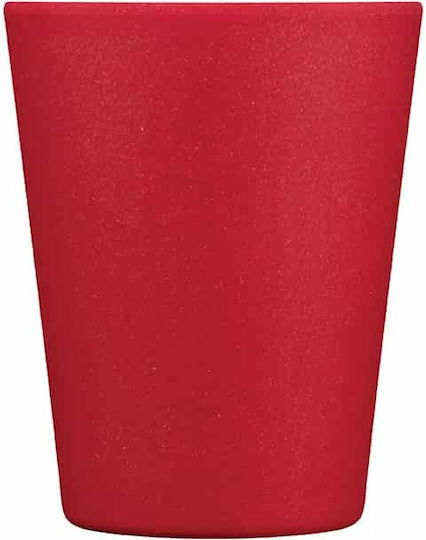 Ecoffee Cup Red Dawn Mug Bamboo with Lid Red 350ml