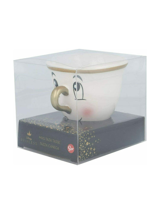 Stor Beauty & the Beast 3D Mug Chip Mug Ceramic White 170ml