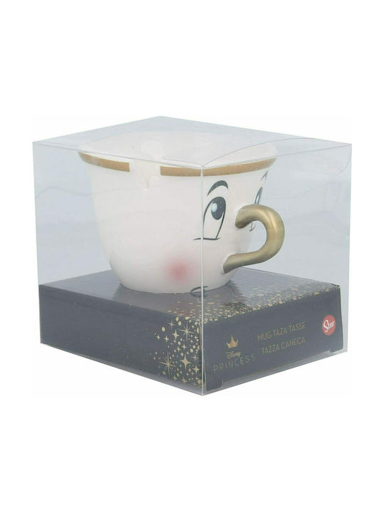 Stor Beauty & the Beast 3D Mug Chip Mug Ceramic White 170ml