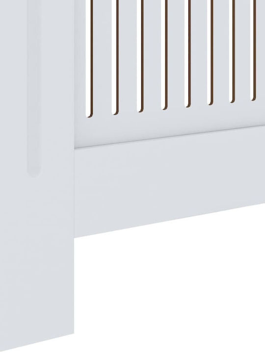 vidaXL Калориферен Капак от MDF Бял Разтегаем 205x20.5x82см