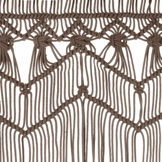 vidaXL Fabric Door Curtain Brown 140x240cm 323982