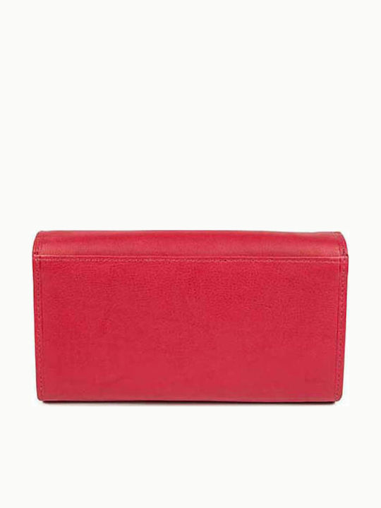 AN Large Leather Women's Wallet Classic Red